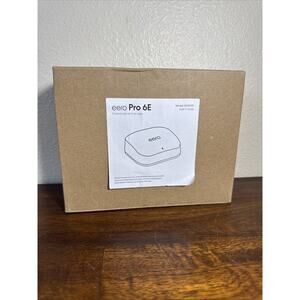 eero Pro 6E Tri-Band AXE5400 Wi-Fi 6E Mesh Router Model S010001 White New Read